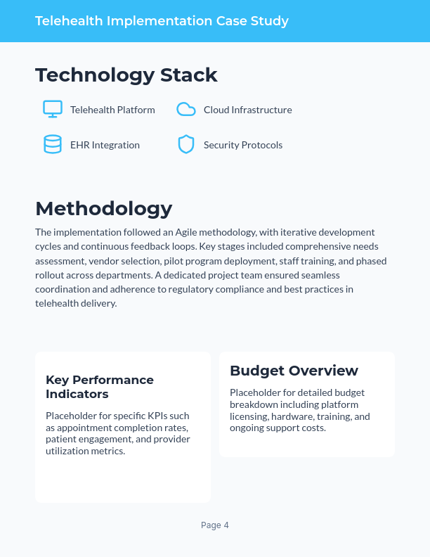 Telehealth Implementation for Rural Hospitals